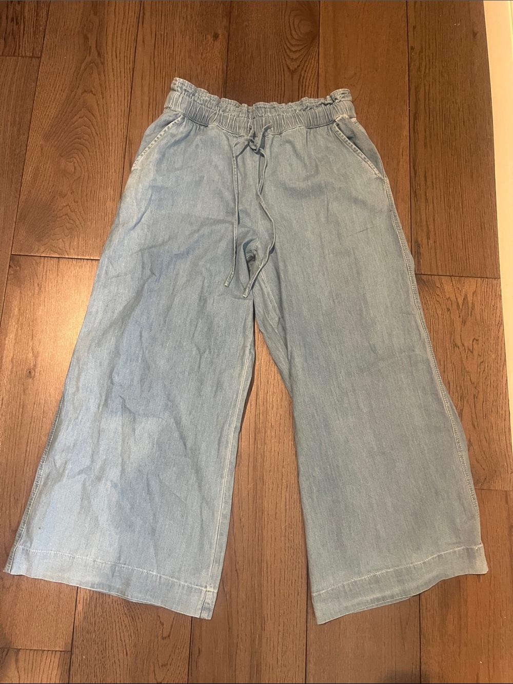 Loft wide leg chambray pants - NWT